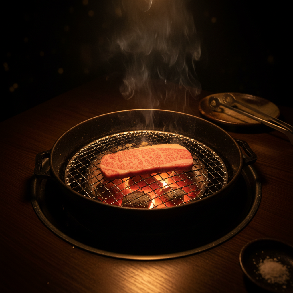 炭火焼肉 煙
